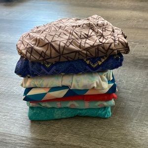 LuLaRoe Tall and Curvy Leggings Lot of 7 pc EUC